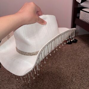 Used rhinestone cowboy hat